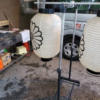 提灯のカビ取り
