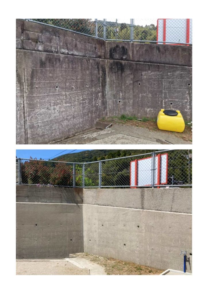 鹿児島県・幼稚園の外壁の既存施工写真