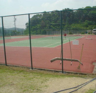 愛知県・テニスコートの既存施工写真