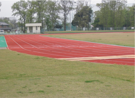 栃木県・陸上競技場の既存施工写真