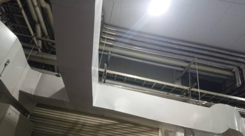 京都の食品製造工場の既存施工写真